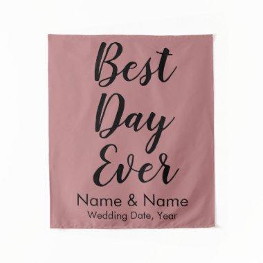 Custom Wedding Backdrop for Ceremony Best Day Ever
