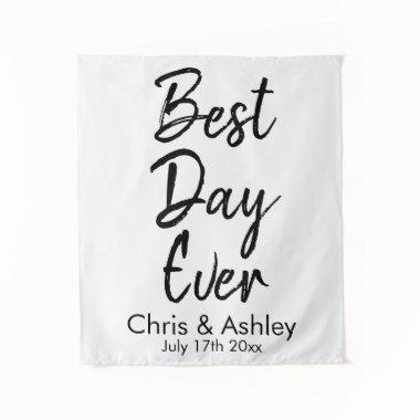 Custom Wedding Backdrop for Ceremony Best Day Ever