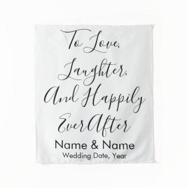 Custom Wedding Backdrop, Rustic Reception Banner