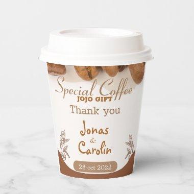 Custom wedding Elegant professional design coffee Paper Cups