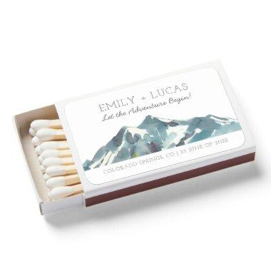 Custom Wedding Mountain Matchbox Favor Matchboxes