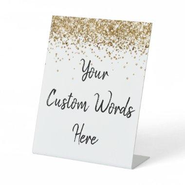 Custom Wedding Personalized Your Text Here Party Pedestal Sign