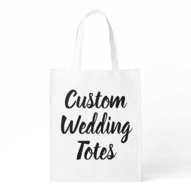 Custom Wedding Reusable Bag Blank Template