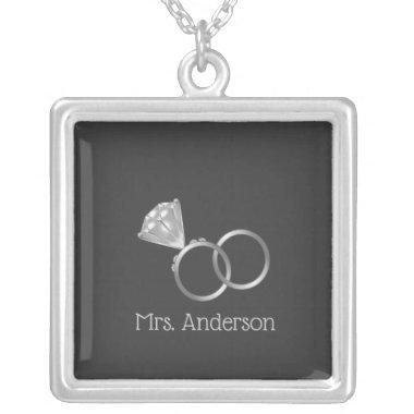 Custom Wedding Ring Necklace