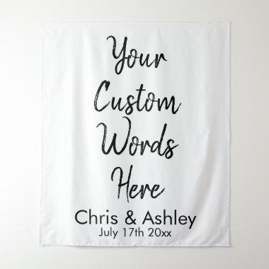 Custom Your Words Wedding Backdrop for Ceremony