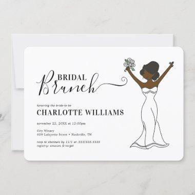 Customizable Avatar Bridal Brunch | Hair Up Invitations
