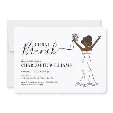 Customizable Avatar Bridal Brunch | Hair Up Invitations