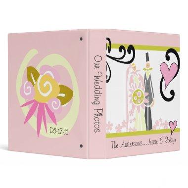 Customizable Bride and Groom Wedding Photo Binder