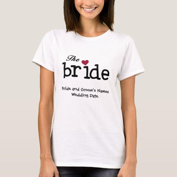 Customizable Bride T-shirt