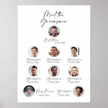 Customizable Meet the Groomsmen Introduction Poster