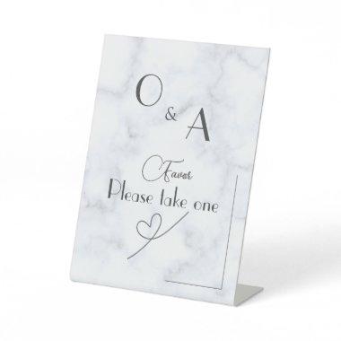 Customizable White Marble Pedestal wedding Pedestal Sign