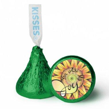 Customizable "You Are My Joy" Stylized Sunflower Hershey®'s Kisses®