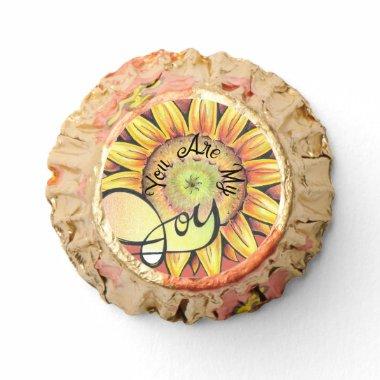 Customizable "You Are My Joy" Stylized Sunflower Reese's Peanut Butter Cups
