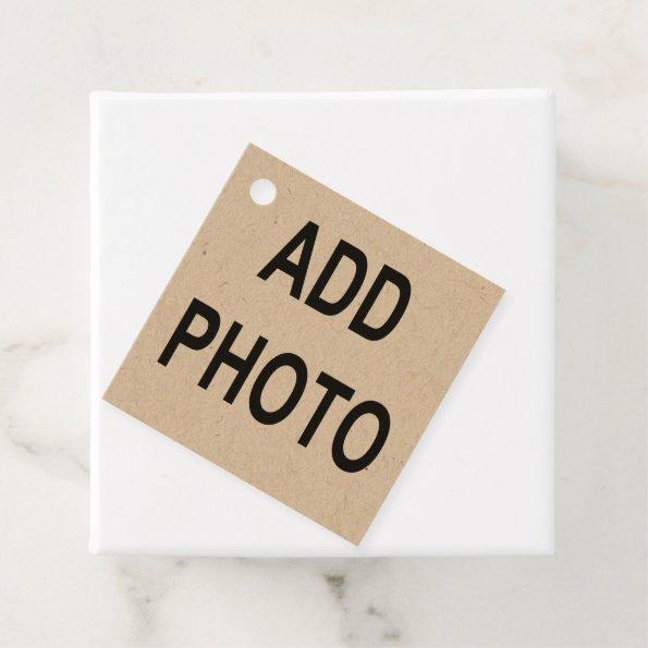 Customize Add Name Photo or Artwork Favor Tags