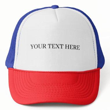 Customized Add Your Text Template Trucker Hat