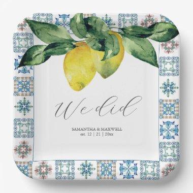 Customized Wedding Paper Plates