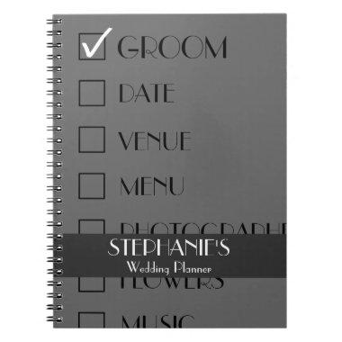 Customized Wedding Planner Checklist Notebook