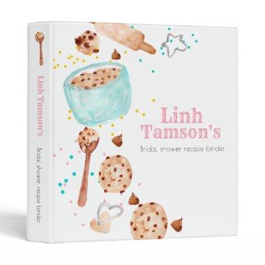 Cute baking  recipe binder