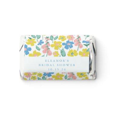 Cute Blue Yellow Floral Custom  Hershey's Miniatures