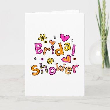 Cute Bridal Shower Greeting Text Expression Invitations