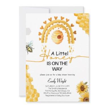 Cute Bride to Bee Bridal Shower Invitations