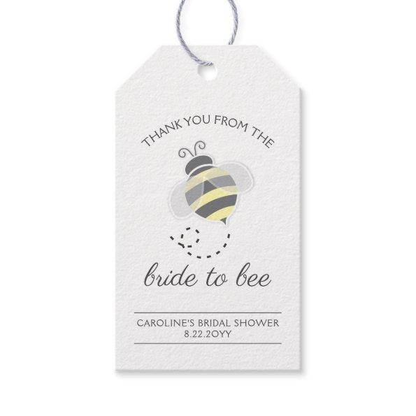 Cute Bride to Bee Honey Bridal Favor Gift Tag