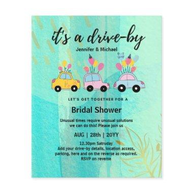 Cute BUDGET Drive-By Bridal Shower Invitations