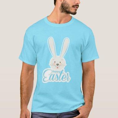 Cute Bunny Happy Easter Eggs Hunt Party Spring T-Shirt