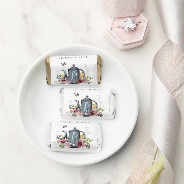 Cute Cheerful Roses Floral Teapot Bridal Shower Hershey's Miniatures