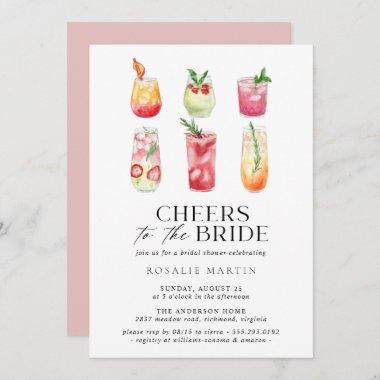 Cute Cocktails | Simple Fun Summer Bridal Shower Invitations