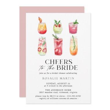 Cute Cocktails | Simple Fun Summer Bridal Shower Invitations