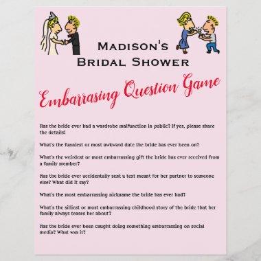 Cute Couple Embarrasing Questions Bridal Shower