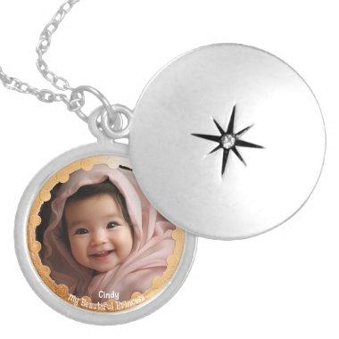 Cute Custom Daughter Photo Portrait Locket Necklace