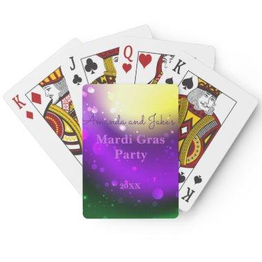 Cute Custom Mardi Gras Party Favors Poker