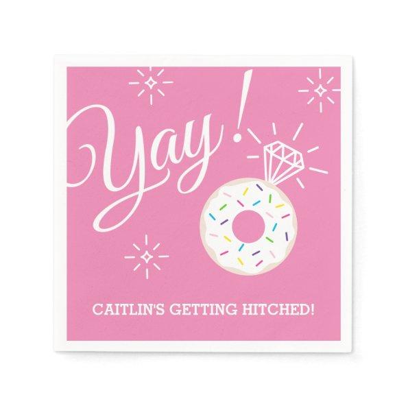 Cute Donut Bridal Shower / Bachelorette Party Paper Napkins