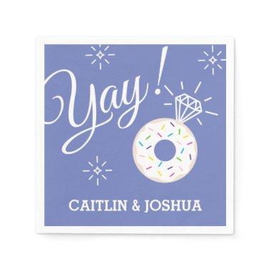 Cute Donut Wedding / Engagement Party / Shower Paper Napkins