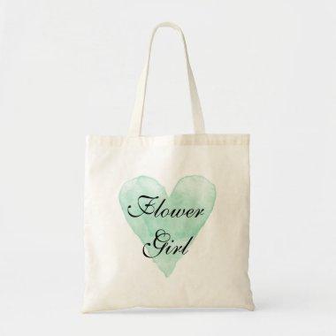 Cute flower girl tote bag for classy wedding party