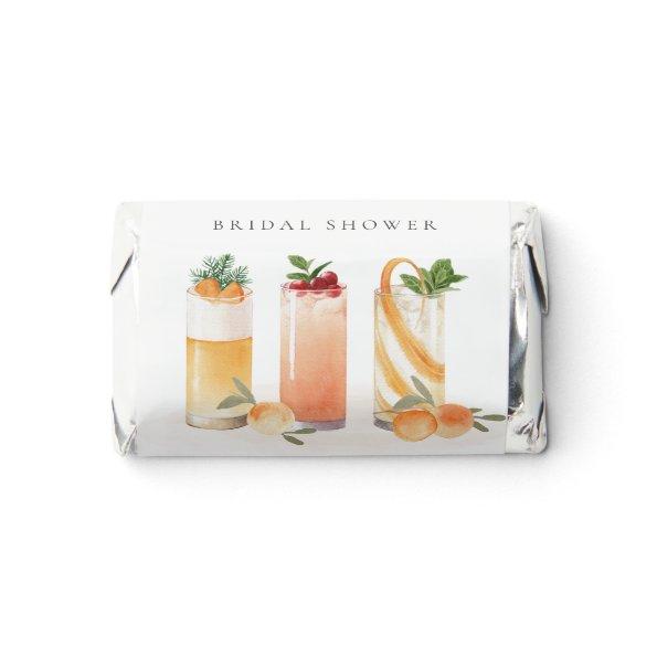 Cute Fruit Cocktail Orange Bridal Shower Invite Hershey's Miniatures