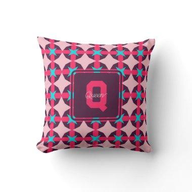Cute Girly Patterned Pink Pillow