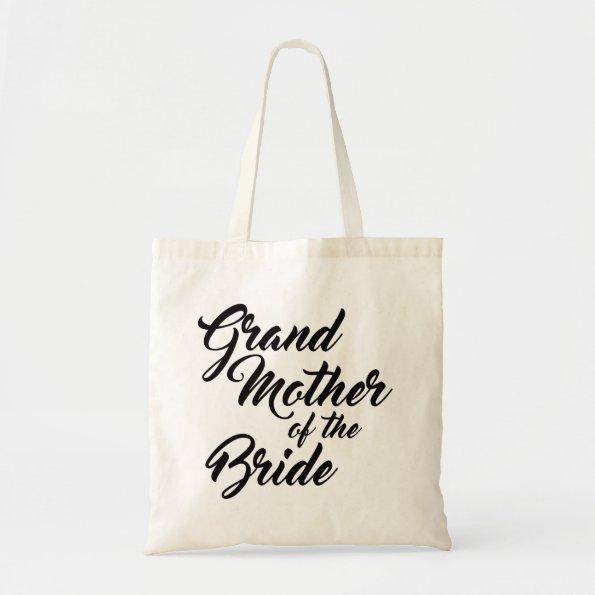 Cute Grandmother of the Bride favour tote bag
