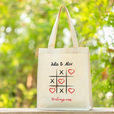 Cute Love Tic-Tac-Toe Tote Bag Gift