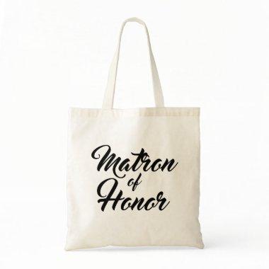 Cute Matron of Honor favor tote bag