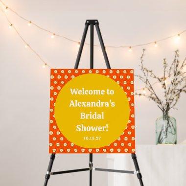 Cute Orange Daisy  Custom Welcome Foam Board