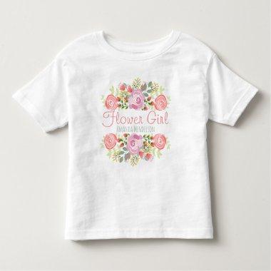 Cute personalized flowers toddler t-shirt