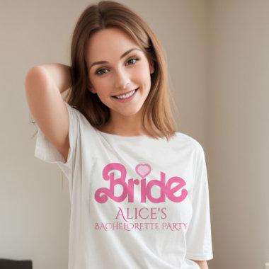Cute personalized pink bride to be T-Shirt