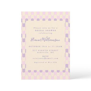 Cute Pink and Purple Groovy Retro