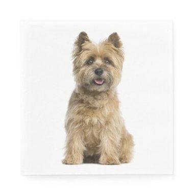 Cute Puppy Dog Lover Party Cairn Terrier Favor Bag Napkins