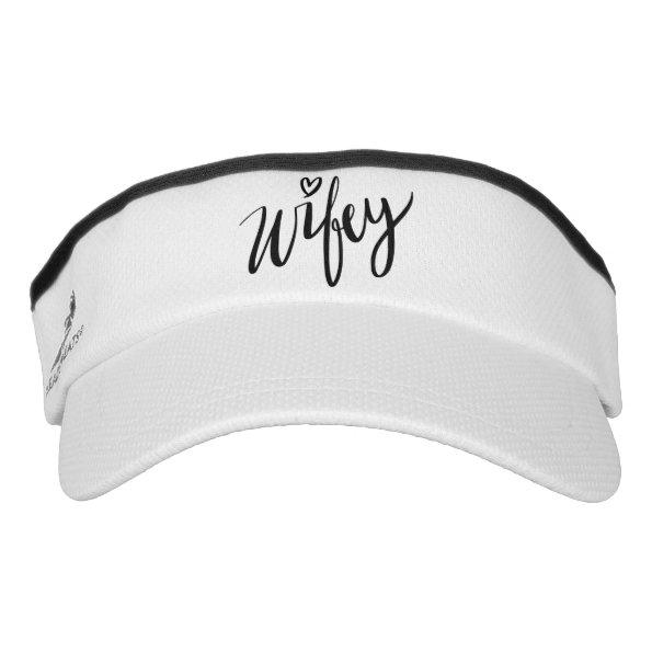 Cute WIFEY sun visor cap for just married women