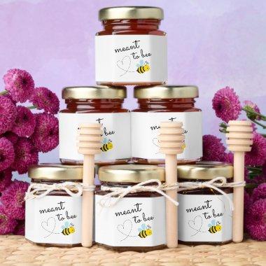 Cute Yellow Meant To Bee Honey Jar Favors