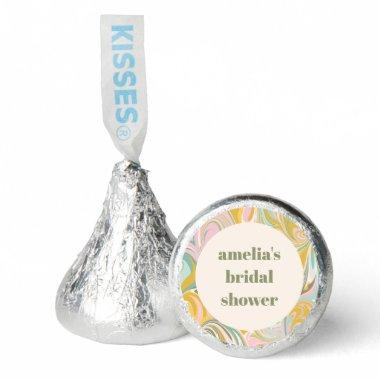 Cute Yellow Pastel Abstract Custom Bridal Shower Hershey®'s Kisses®